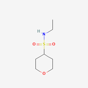 molecular formula C7H15NO3S B13971922 N-ethyltetrahydro-2H-pyran-4-sulfonamide 