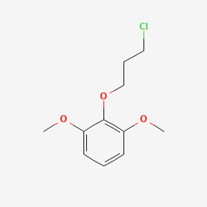 molecular formula C11H15ClO3 B13971942 2-(3-Chloropropoxy)-1,3-dimethoxybenzene CAS No. 24251-51-2