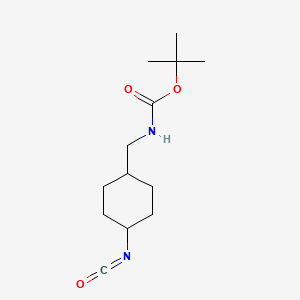 (4-Isocyanatocyclohexylmethyl)-carbamic acid tert-butyl ester and enantiomer