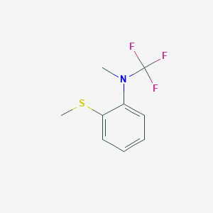 molecular formula C9H10F3NS B13971962 N-methyl-2-(methylthio)-N-(trifluoromethyl)aniline 