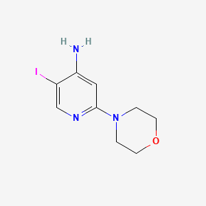 5-Iodo-2-morpholinopyridin-4-amine