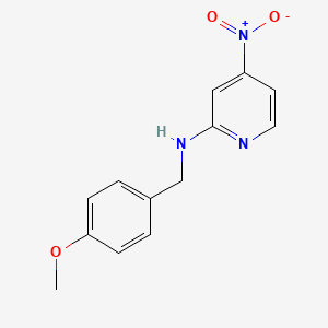 molecular formula C13H13N3O3 B1397205 N-(4-Methoxybenzyl)-4-nitropyridin-2-amine CAS No. 942076-74-6