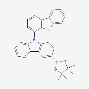 molecular formula C30H26BNO2S B13972059 9-(dibenzo[b,d]thiophen-4-yl)-3-(4,4,5,5-tetramethyl-1,3,2-dioxaborolan-2-yl)-9H-carbazole 