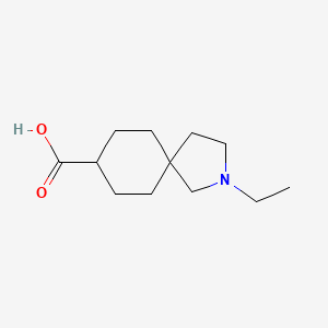 molecular formula C12H21NO2 B13972062 2-Ethyl-2-azaspiro[4.5]decane-8-carboxylic acid 
