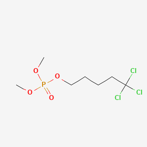 molecular formula C7H14Cl3O4P B13972092 Dimethyl 5,5,5-trichloropentyl phosphate CAS No. 34569-08-9