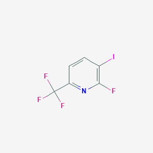 molecular formula C6H2F4IN B1397212 2-Fluoro-3-iodo-6-(trifluoromethyl)pyridine CAS No. 957345-34-5