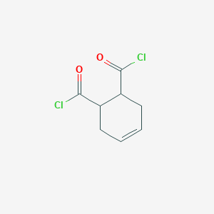 molecular formula C8H8Cl2O2 B13972158 Cyclohex-4-ene-1,2-dicarbonyl dichloride CAS No. 52890-05-8