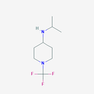 molecular formula C9H17F3N2 B13972170 N-isopropyl-1-(trifluoromethyl)piperidin-4-amine 