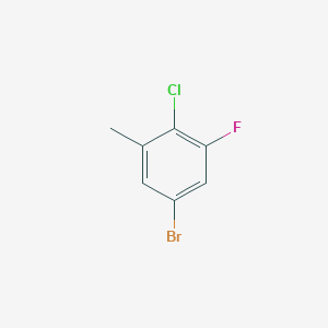 molecular formula C7H5BrClF B1397221 5-Bromo-2-chloro-3-fluorotoluene CAS No. 1806971-86-7