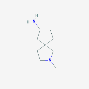 molecular formula C9H18N2 B13972219 2-Methyl-2-azaspiro[4.4]nonan-7-amine 
