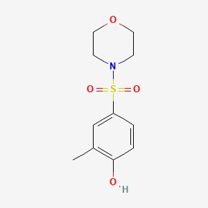 molecular formula C11H15NO4S B1397224 2-Methyl-4-(morpholine-4-sulfonyl)-phenol CAS No. 1394967-63-5