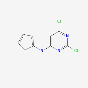 molecular formula C10H9Cl2N3 B1397225 2,6-dichloro-N-(cyclopenta-1,3-dien-1-yl)-N-methylpyrimidin-4-amine CAS No. 1332531-17-5