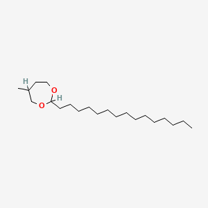 molecular formula C21H42O2 B13972260 5-Methyl-2-pentadecyl-1,3-dioxepane CAS No. 56599-34-9