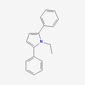 molecular formula C18H17N B13972285 1-Ethyl-2,5-diphenyl-1H-pyrrole 