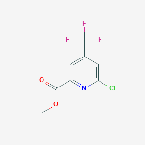 molecular formula C8H5ClF3NO2 B13972333 Methyl 6-chloro-4-(trifluoromethyl)picolinate 