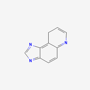 molecular formula C10H7N3 B13972349 9H-Imidazo[4,5-F]quinoline CAS No. 29905-88-2