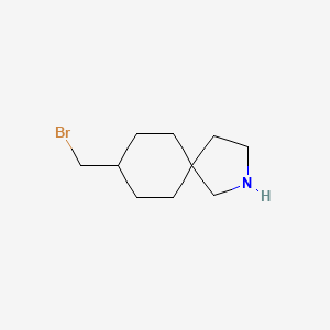 molecular formula C10H18BrN B13972363 8-(Bromomethyl)-2-azaspiro[4.5]decane 