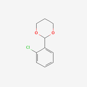 molecular formula C10H11ClO2 B13972389 2-(2-Chlorophenyl)-1,3-dioxane CAS No. 5406-38-2
