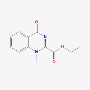 molecular formula C12H12N2O3 B13972406 Ethyl 1-methyl-4-oxo-1,4-dihydroquinazoline-2-carboxylate CAS No. 88267-66-7