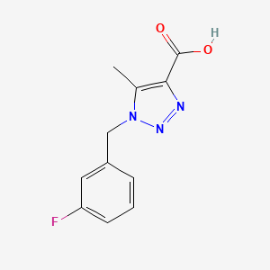 1-(3-fluorobenzyl)-5-methyl-1H-1,2,3-triazole-4-carboxylic acid