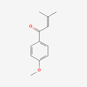 molecular formula C12H14O2 B13972431 2-Buten-1-one, 1-(4-methoxyphenyl)-3-methyl- 