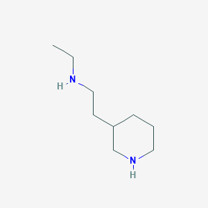 molecular formula C9H20N2 B13972455 N-ethyl-2-(piperidin-3-yl)ethanamine 