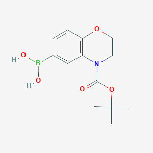 (4-(tert-Butoxycarbonyl)-3,4-dihydro-2H-benzo[b][1,4]oxazin-6-yl)boronic acid