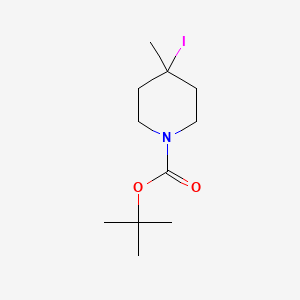 molecular formula C11H20INO2 B13972489 tert-Butyl 4-iodo-4-methylpiperidine-1-carboxylate 