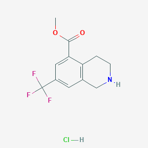 Methyl 7-(trifluoromethyl)-1,2,3,4-tetrahydroisoquinoline-5-carboxylate hydrochloride