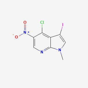 molecular formula C8H5ClIN3O2 B13972637 4-Chloro-3-iodo-1-methyl-5-nitro-1H-pyrrolo[2,3-B]pyridine 