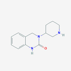 molecular formula C13H17N3O B13972683 3-(piperidin-3-yl)-3,4-dihydroquinazolin-2(1H)-one 