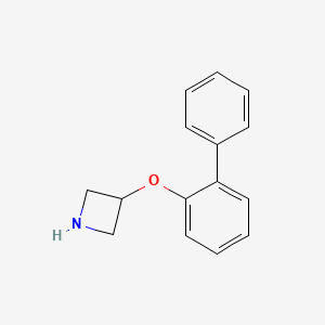 molecular formula C15H15NO B1397271 3-([1,1'-Biphenyl]-2-yloxy)azetidine CAS No. 1219948-73-8