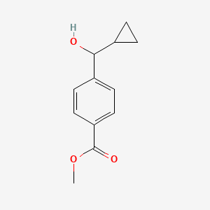 molecular formula C12H14O3 B13972716 Methyl 4-(cyclopropyl(hydroxy)methyl)benzoate 