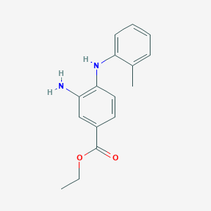 Ethyl 3-amino-4-(2-toluidino)benzoate