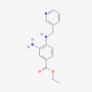 Ethyl 3-amino-4-[(3-pyridinylmethyl)amino]benzoate