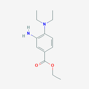 molecular formula C13H20N2O2 B1397278 3-氨基-4-(二乙氨基)苯甲酸乙酯 CAS No. 1220027-69-9