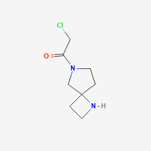 molecular formula C8H13ClN2O B13972843 2-Chloro-1-(1,6-diazaspiro[3.4]octan-6-yl)ethanone 