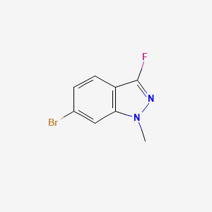 molecular formula C8H6BrFN2 B13972849 6-bromo-3-fluoro-1-methyl-1H-indazole 