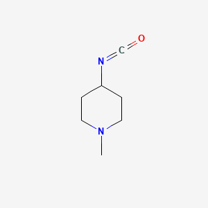 molecular formula C7H12N2O B13972853 4-Isocyanato-1-methylpiperidine 
