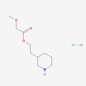 2-(3-Piperidinyl)ethyl 2-methoxyacetate hydrochloride