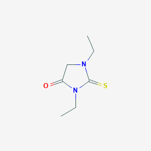 molecular formula C7H12N2OS B13972976 1,3-Diethyl-2-thioxo-4-imidazolidinone CAS No. 10574-67-1