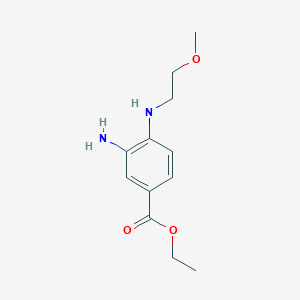 Ethyl 3-amino-4-[(2-methoxyethyl)amino]benzoate