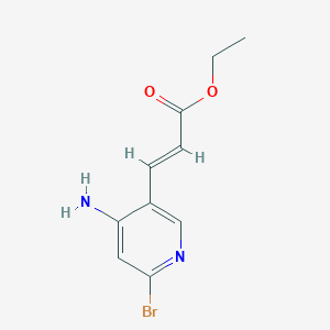 molecular formula C10H11BrN2O2 B13973047 Ethyl (E)-3-(4-amino-6-bromopyridin-3-yl)acrylate 