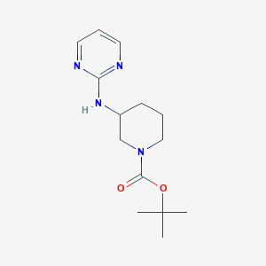 molecular formula C14H22N4O2 B13973061 Tert-butyl 3-(pyrimidin-2-ylamino)piperidine-1-carboxylate 