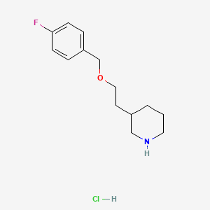 3-{2-[(4-Fluorobenzyl)oxy]ethyl}piperidine hydrochloride