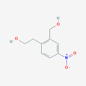 molecular formula C9H11NO4 B139731 2-(2-(Hydroxymethyl)-4-nitrophenyl)ethanol CAS No. 149910-66-7