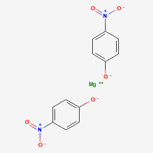 molecular formula C12H8MgN2O6 B13973117 Phenol, p-nitro-, magnesium salt CAS No. 64047-81-0