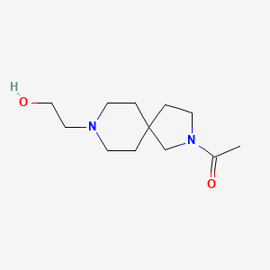 molecular formula C12H22N2O2 B13973119 1-(8-(2-Hydroxyethyl)-2,8-diazaspiro[4.5]decan-2-yl)ethanone 