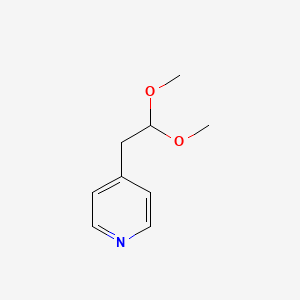 molecular formula C9H13NO2 B13973124 4-(2,2-Dimethoxyethyl)pyridine 