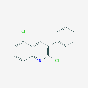 molecular formula C15H9Cl2N B13973133 Quinoline, 2,5-dichloro-3-phenyl- CAS No. 59412-13-4